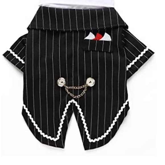 Gentleman Dog Shirt Puppy Pet Small Dog/ Tuxedo/ S - Picture 6 of 7